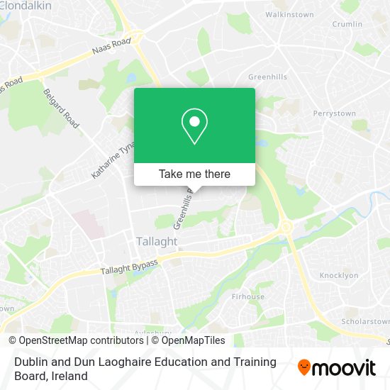 Dublin and Dun Laoghaire Education and Training Board map