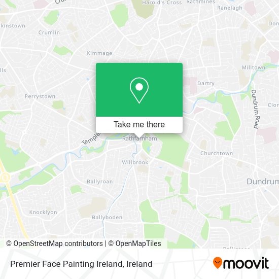 Premier Face Painting Ireland map