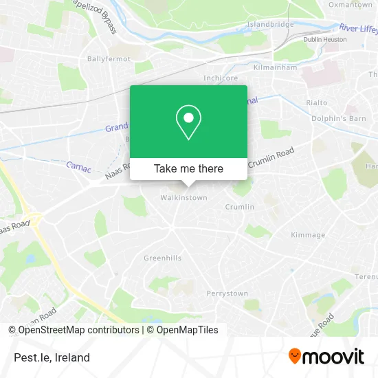 Pest.Ie map