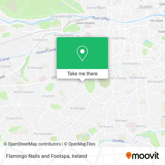 Flamingo Nails and Footspa map