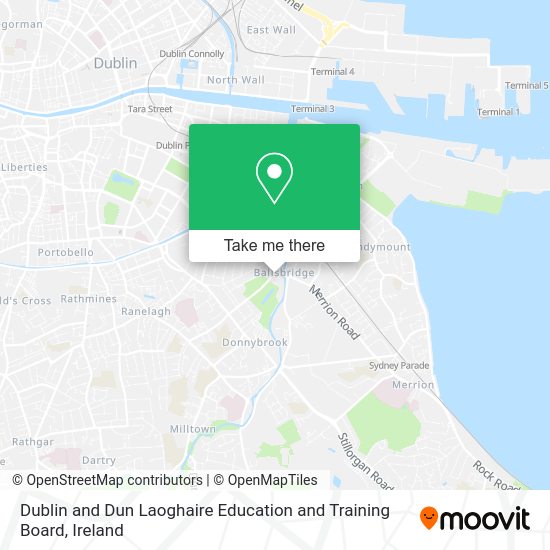 Dublin and Dun Laoghaire Education and Training Board map