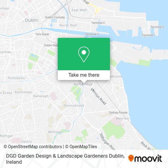 DGD Garden Design & Landscape Gardeners Dublin map