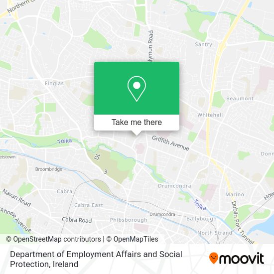 Department of Employment Affairs and Social Protection map
