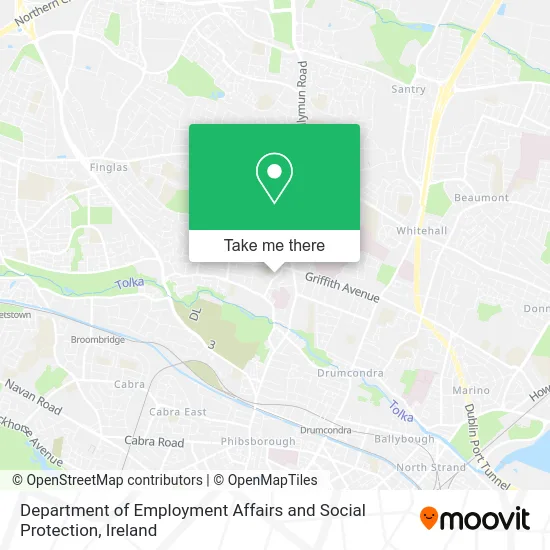 Department of Employment Affairs and Social Protection map