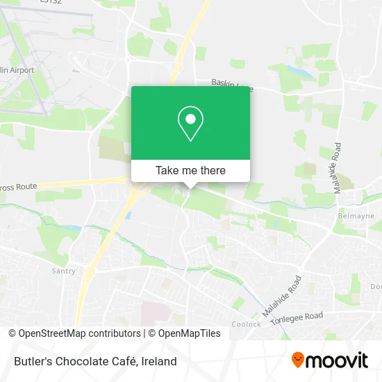 Butler's Chocolate Café map