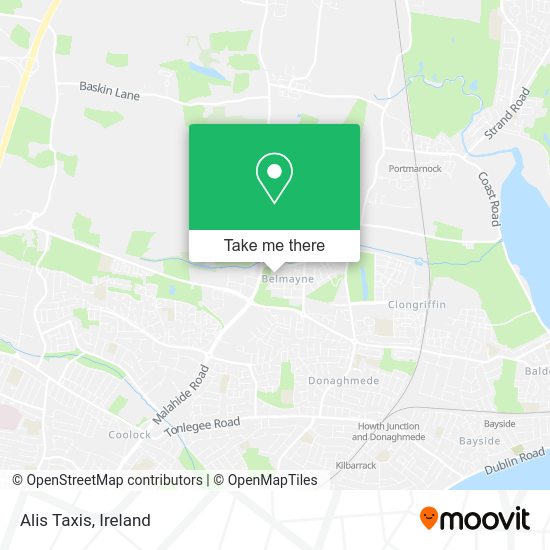 Alis Taxis map