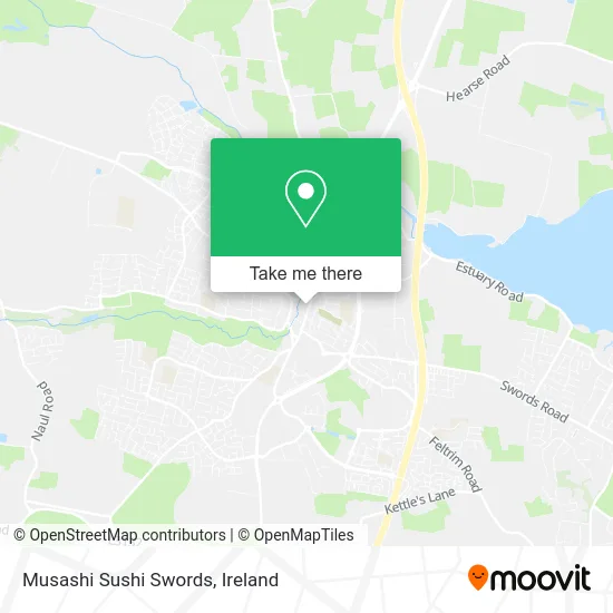 Musashi Sushi Swords map