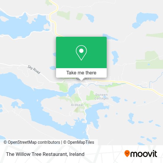 The Willow Tree Restaurant map