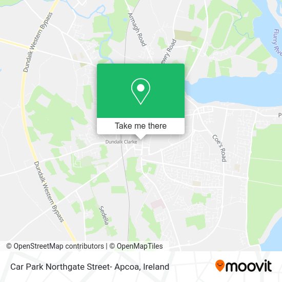 Car Park Northgate Street- Apcoa map