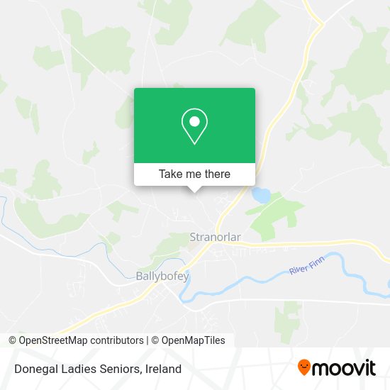 Donegal Ladies Seniors map