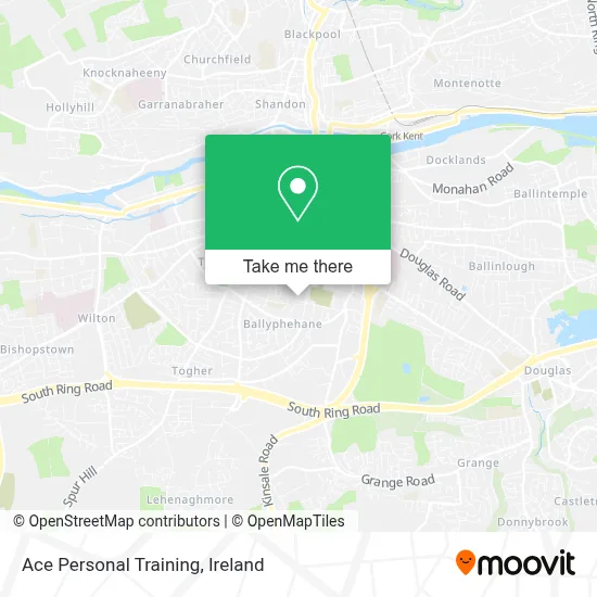 Ace Personal Training map