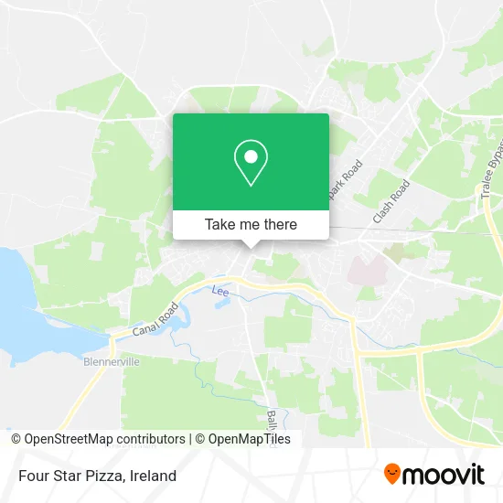 Four Star Pizza map