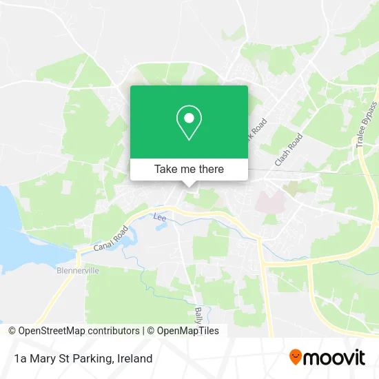 1a Mary St Parking map