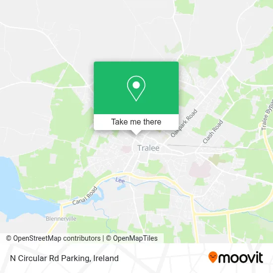 N Circular Rd Parking map