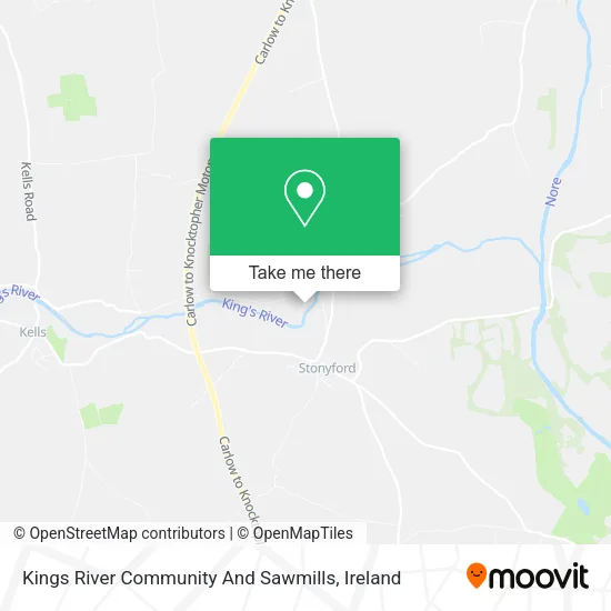 Kings River Community And Sawmills map