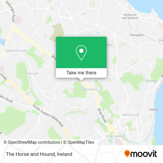 The Horse and Hound map