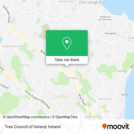 Tree Council of Ireland map