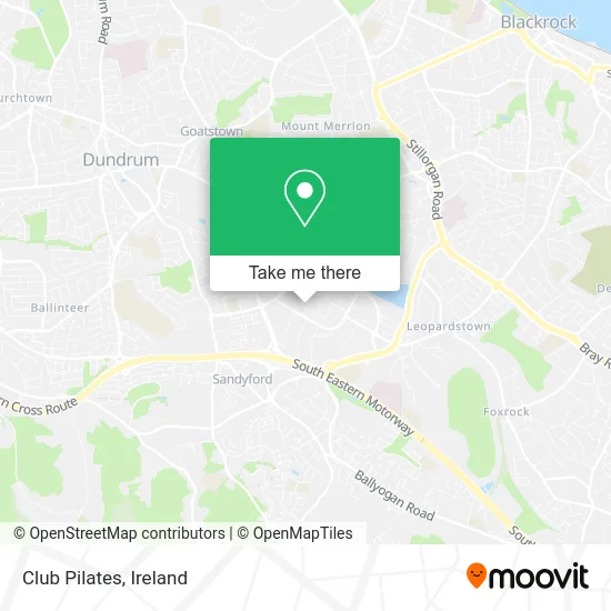 Club Pilates map