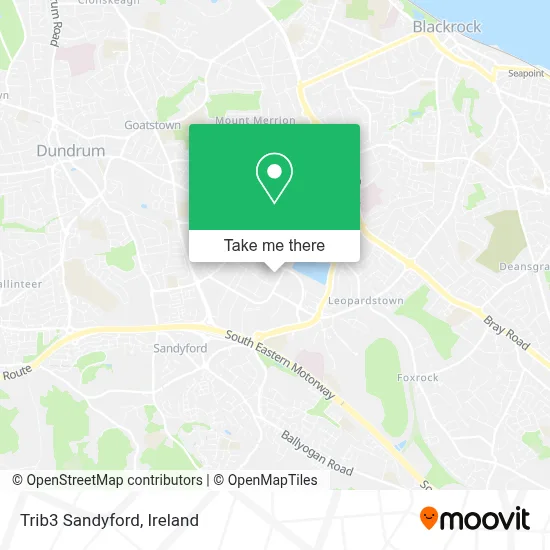 Trib3 Sandyford map