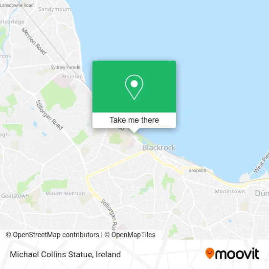 Michael Collins Statue map