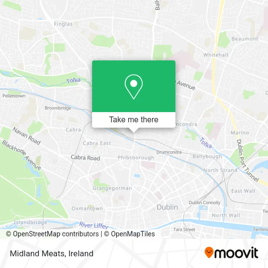 Midland Meats map