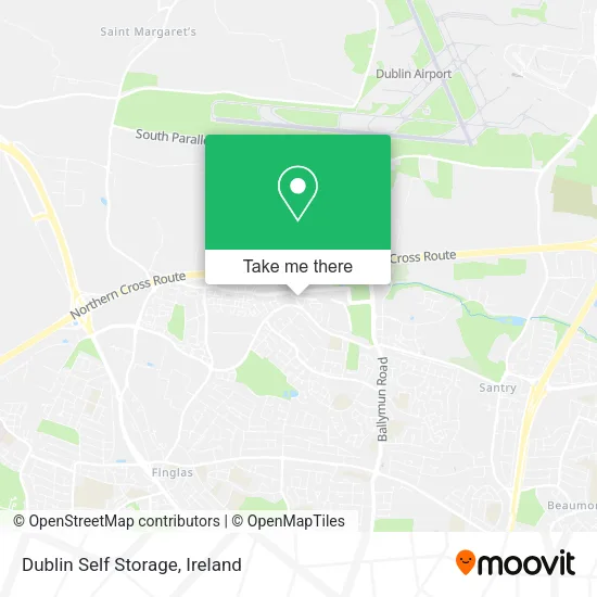 Dublin Self Storage map