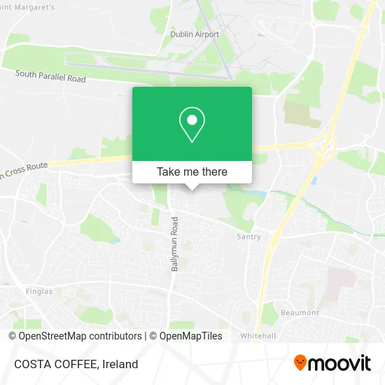COSTA COFFEE map