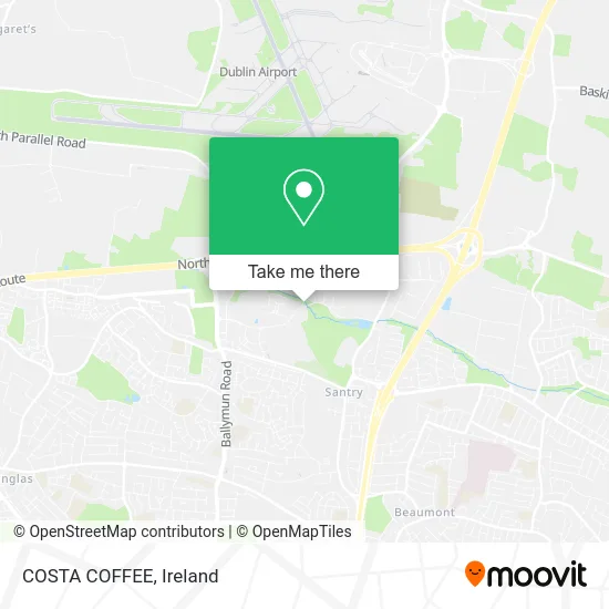 COSTA COFFEE map
