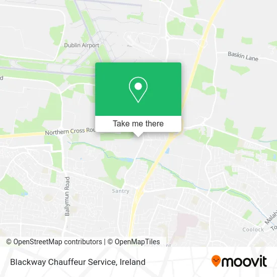 Blackway Chauffeur Service map
