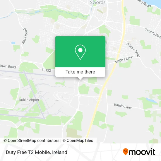 Duty Free T2 Mobile map