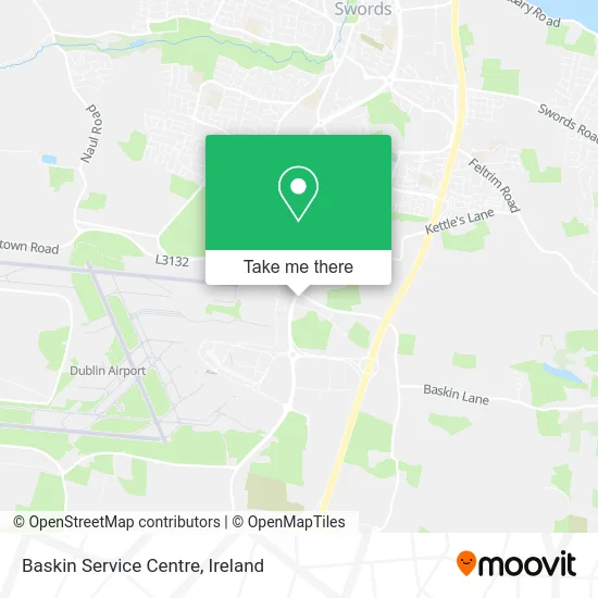 Baskin Service Centre map