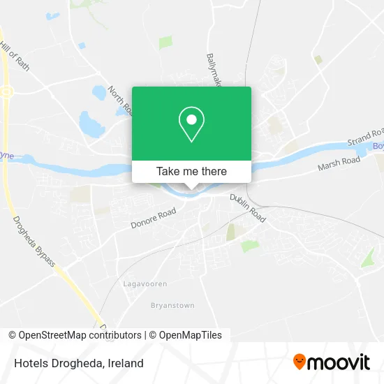 Hotels Drogheda map