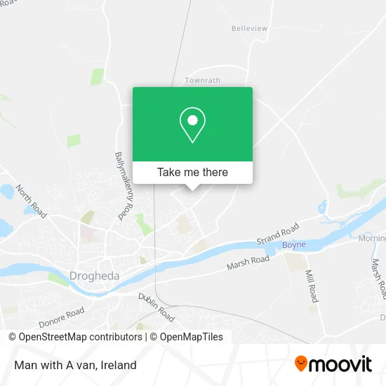 Man with A van map