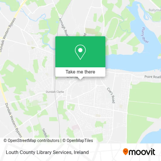 Louth County Library Services map