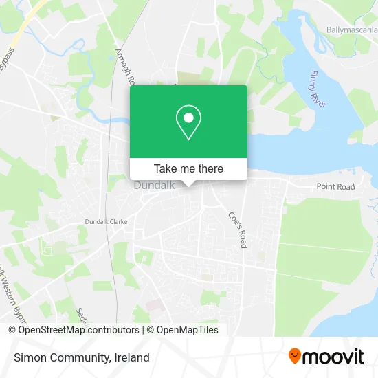 Simon Community map