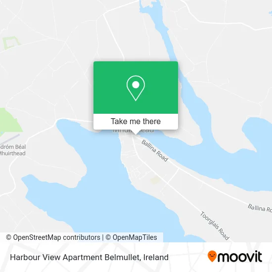 Harbour View Apartment Belmullet map