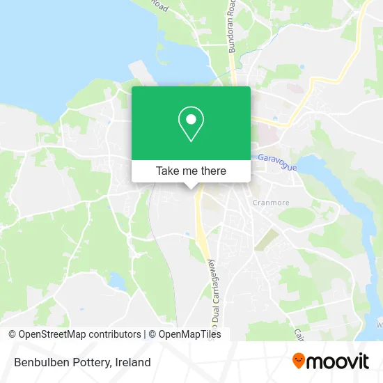 Benbulben Pottery map