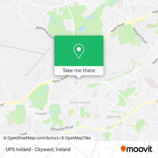 UPS Ireland - Citywest map