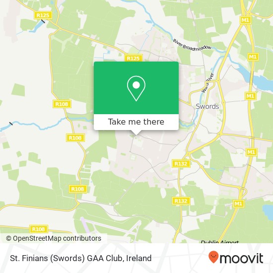 St. Finians (Swords) GAA Club map