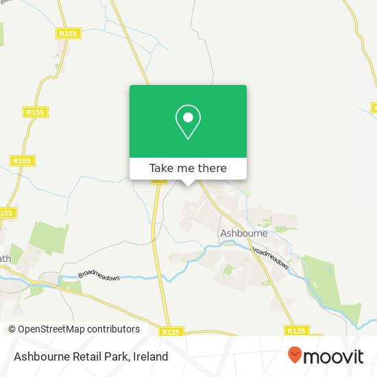 Ashbourne Retail Park map