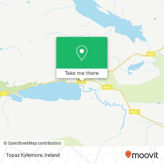 Topaz Kylemore map