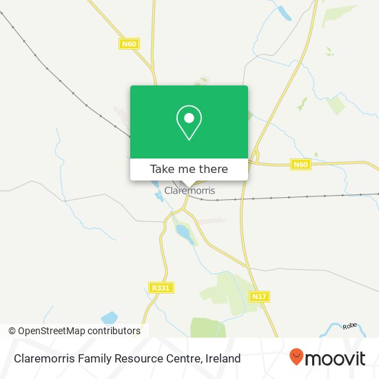 Claremorris Family Resource Centre map