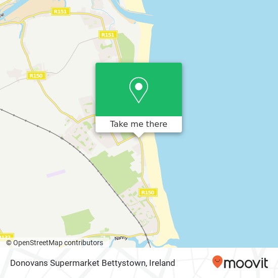 Donovans Supermarket Bettystown map