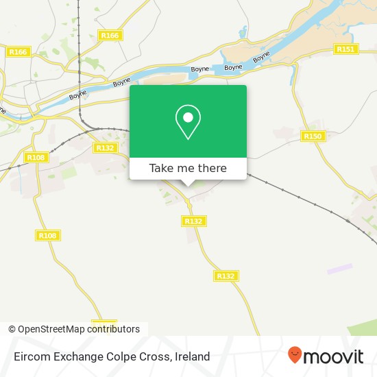 Eircom Exchange Colpe Cross map