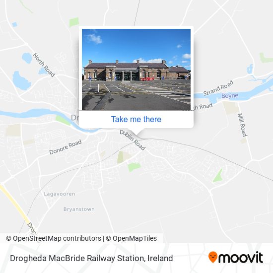 Drogheda MacBride Railway Station map