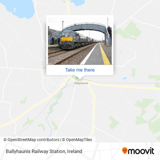 Ballyhaunis Railway Station map