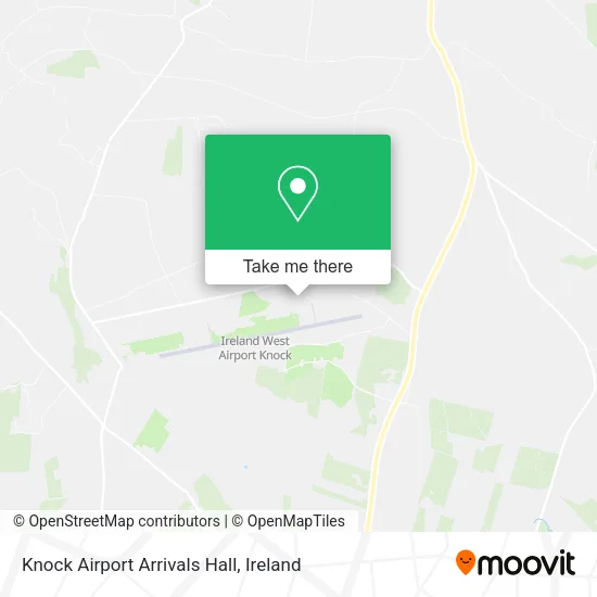 Knock Airport Arrivals Hall map