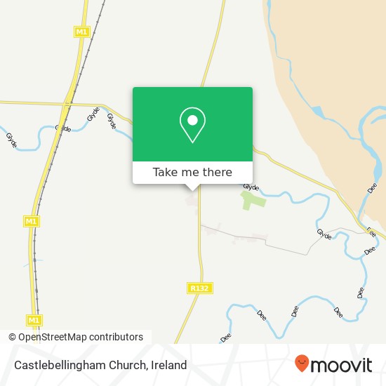 Castlebellingham Church map