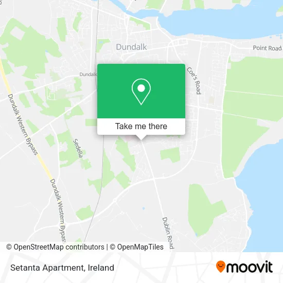 Setanta Apartment map