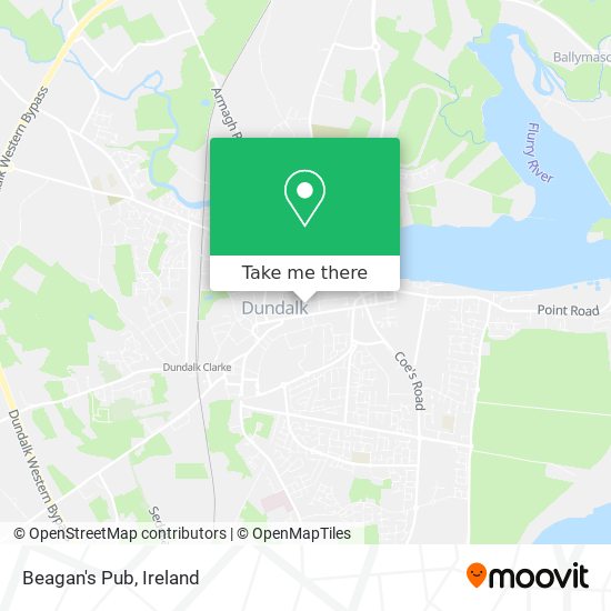 Beagan's Pub map